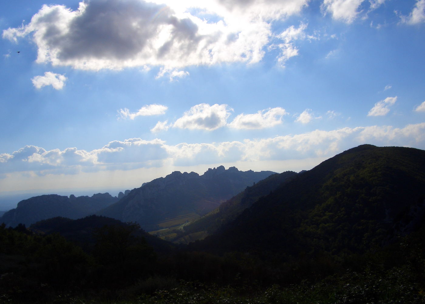 Ausblick in die Landschaft des Vaucluse